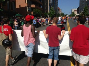 We were the first church represented in the 2013 Capital Pride Parade!